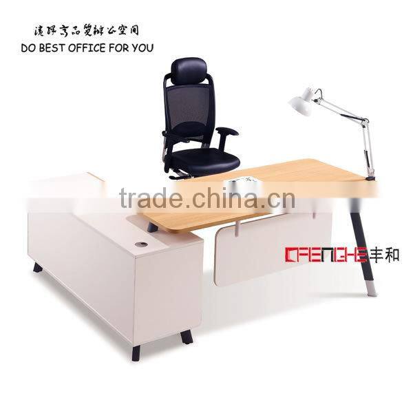 Simple and elegant wooden office executive desk models