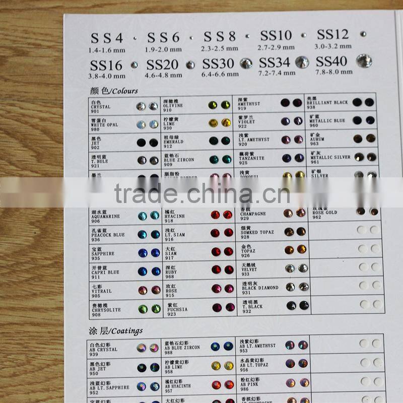 Crystal hot fix rhinestone in bulk