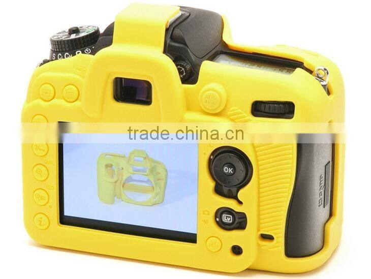 Custom design silicone rubber camera cover case for Nikon D7100 7200 with different colors