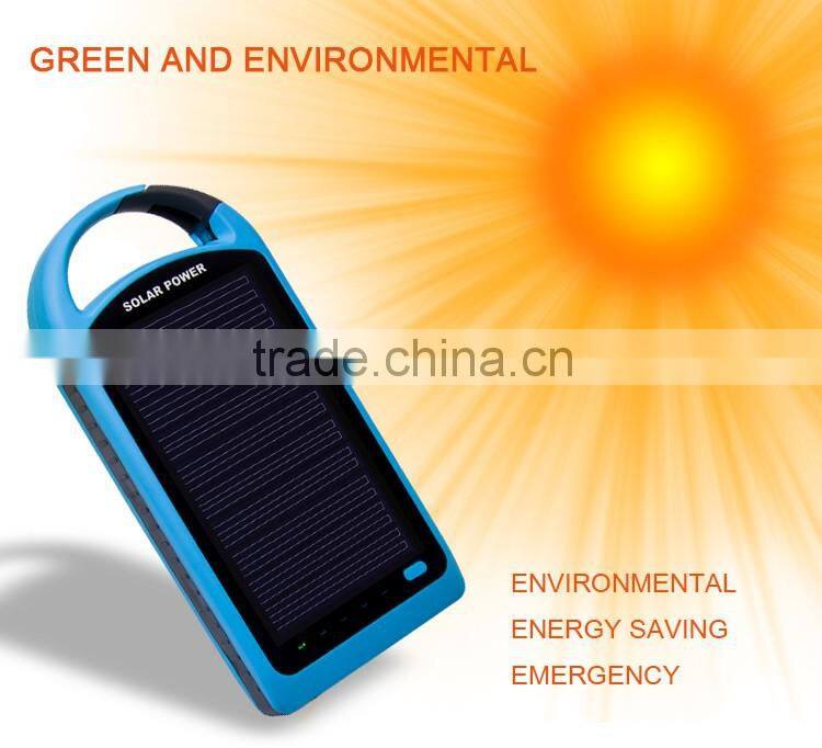 Factory hot selling 4000Mah/8000Mah backpack solar panel cell phone charger