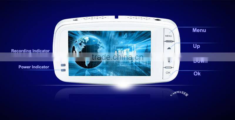 New fashion 1080P 2.7'' G-sensor dual car cameras + Night Vision + G-sensor + Dual car black box camera dvr