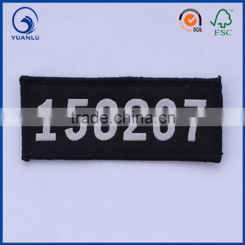 best selling machine woven patches for fashionable clothing