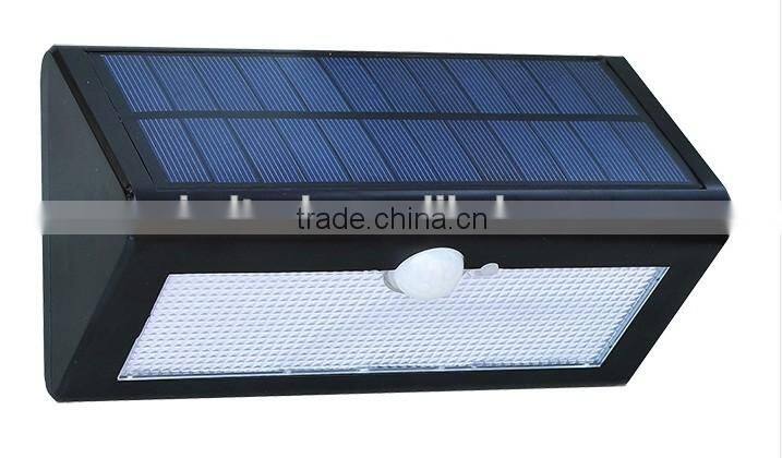 IP65 powerful solar motion sensor light solar wall lights solar fence lights with 38leds