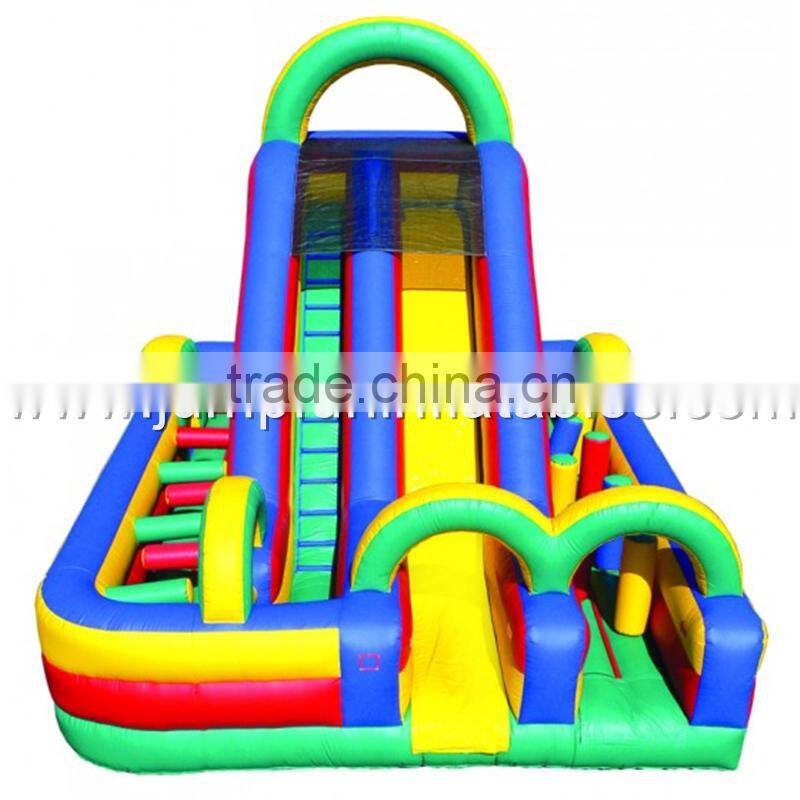 Inflatable Giant Obstacle Fun City/Moonwalk Inflatables/Jumping castle with slide