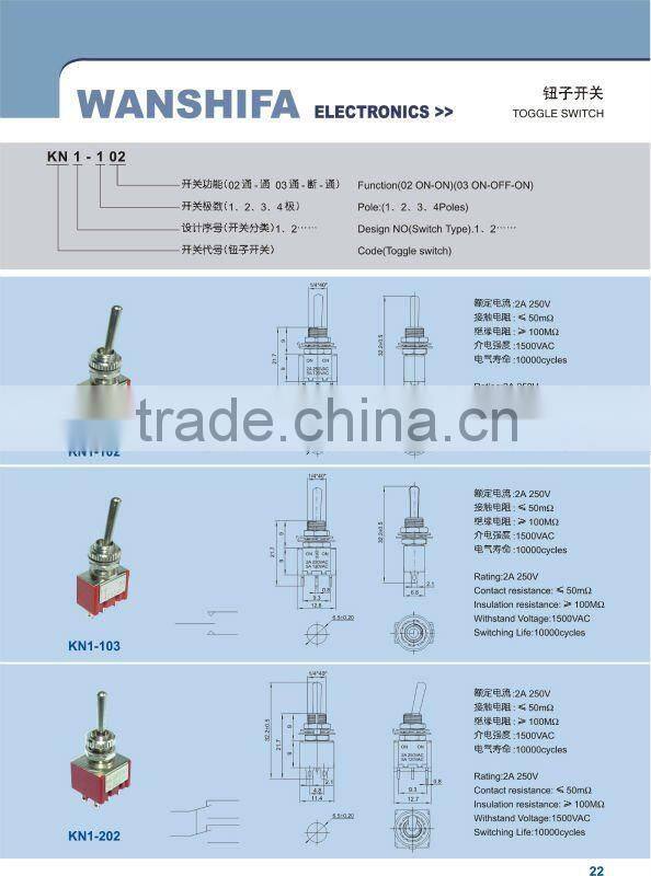 KN1-103 Toggle Switch