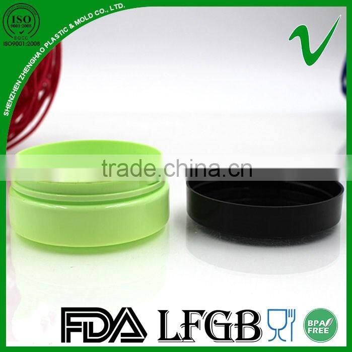 PET wholesale wide mouth clear cosmetic jar packaging with screw cap