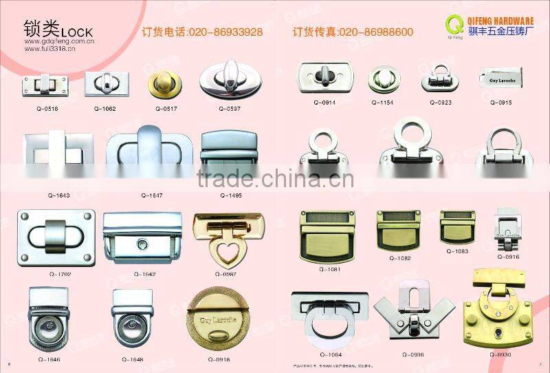 2011 fashion Metal Bag Lock Accessories F-579