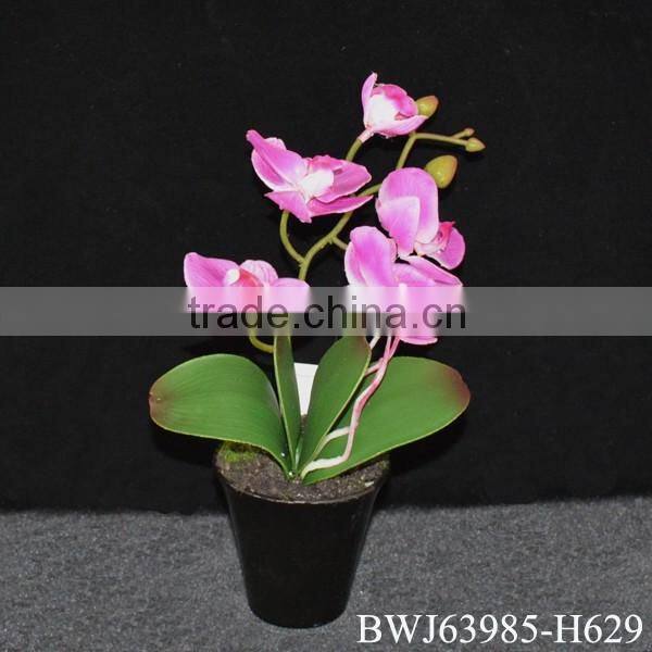 2016 HOT SALE orchids Handmade Large Fabric rose flower head