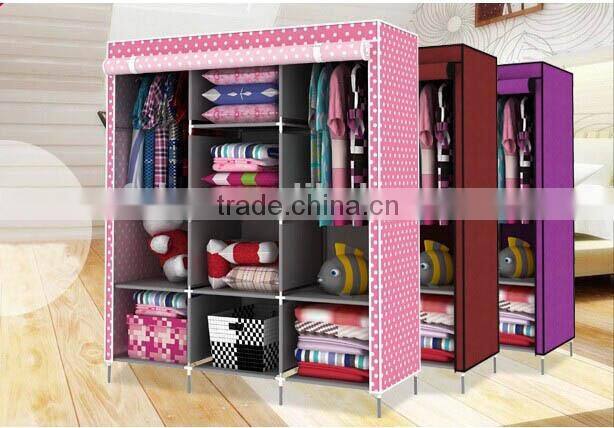 (FH-FC6007)6-layer simple design non woven fabric single row shoe rack