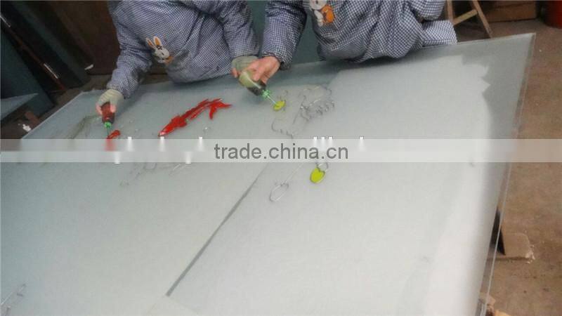 high top quality china manufacturer tempered interior door glass