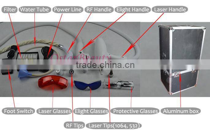 HOT salon equipment 3 in 1 multifunctional ipl laser beauty machine OB-NE 02