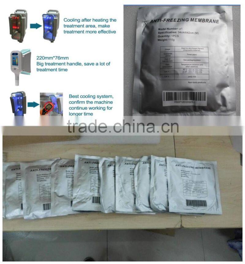 Portable Weight loss equipment slimming cryo fat freezing cryolipolysis machine for home use with 5 treatment handles