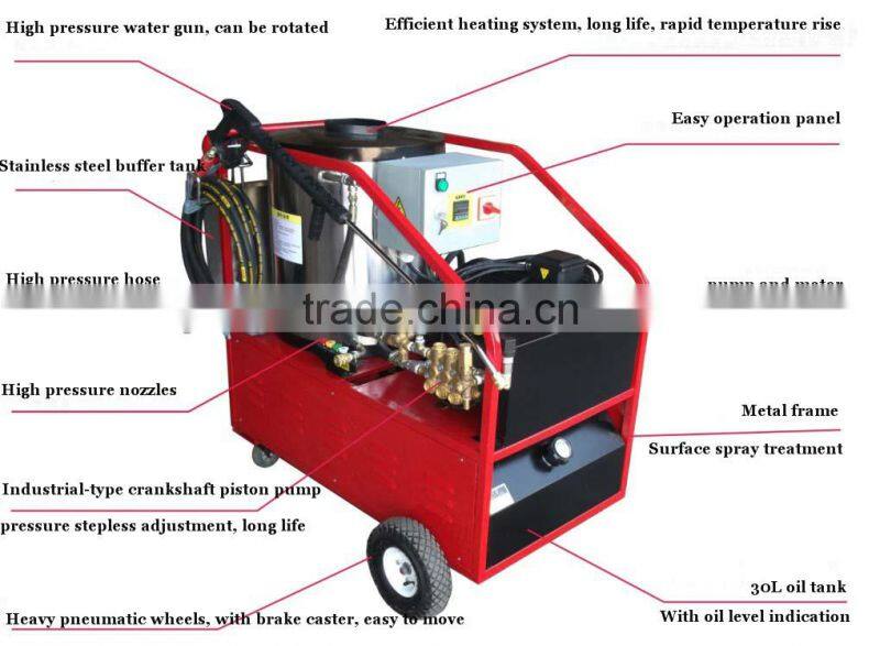 2013 mobile industry diesel hot water high pressure washer for sugar refinery