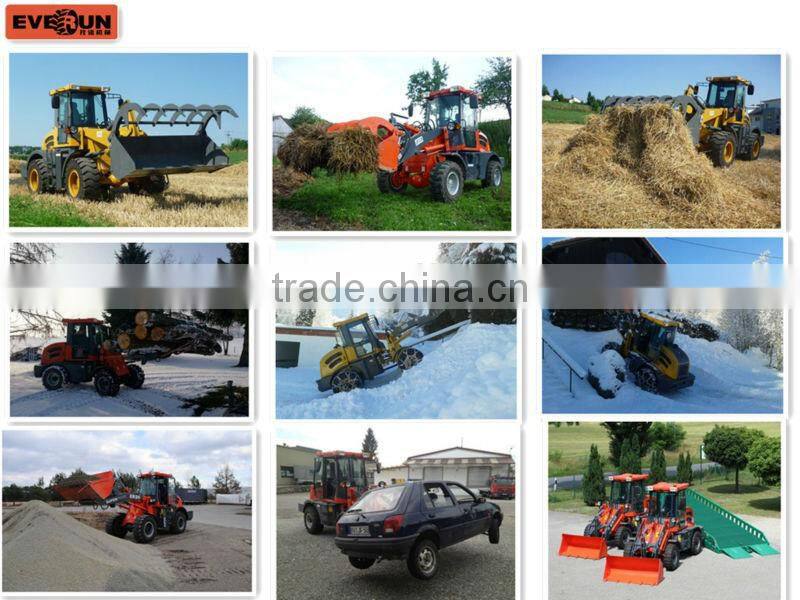 EVERUN Brand CE certificate multifunction 1.6Ton agricultural machine china loader