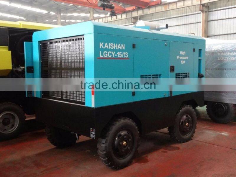 Mining Diesel Engine Portable Rotary Screw Air Compressor (China Manufacturer)