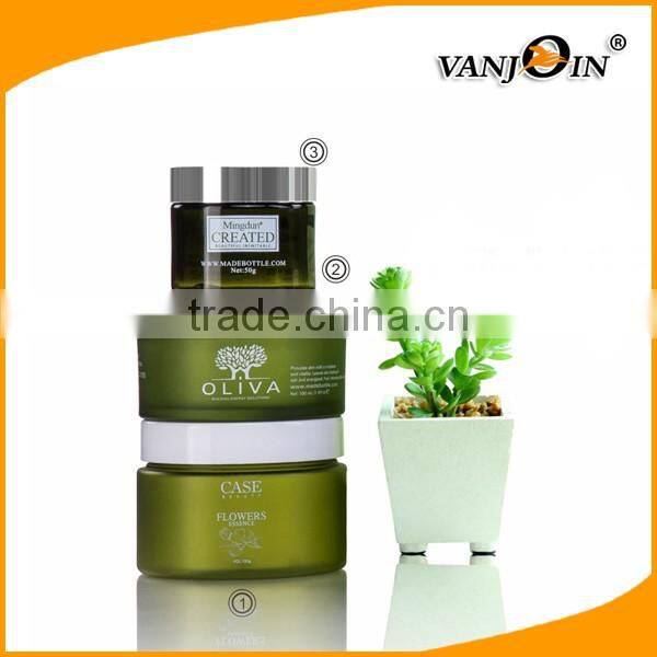 50g Small Blue Transparent Jar PET for Cosmetic Use