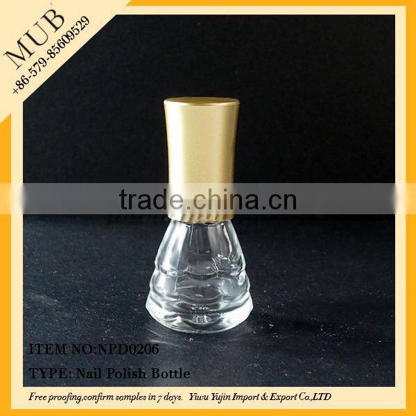 10/15ml glass skull empty nail polish glass bottle