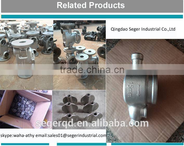 SS316 stainless steel investment casting valve fitting