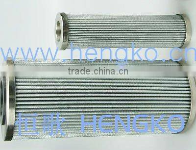 Stainless steel hydraulic oil filter cartridge
