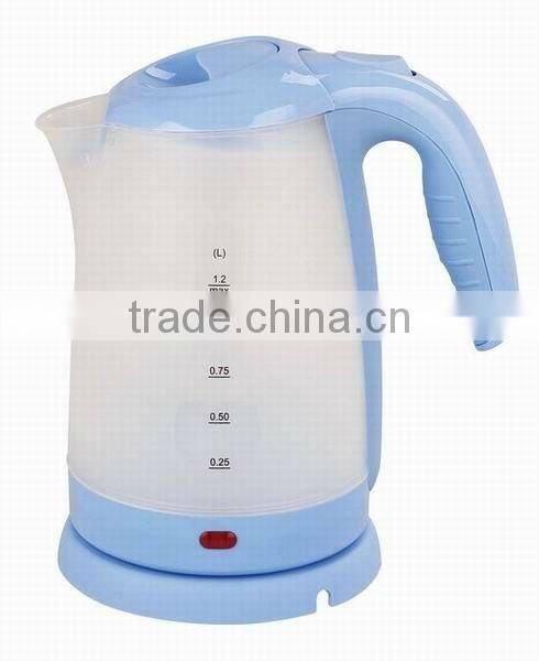 2012 Mini Newest Style Plastic Electric Water Kettle with GS/CE/CB cert
