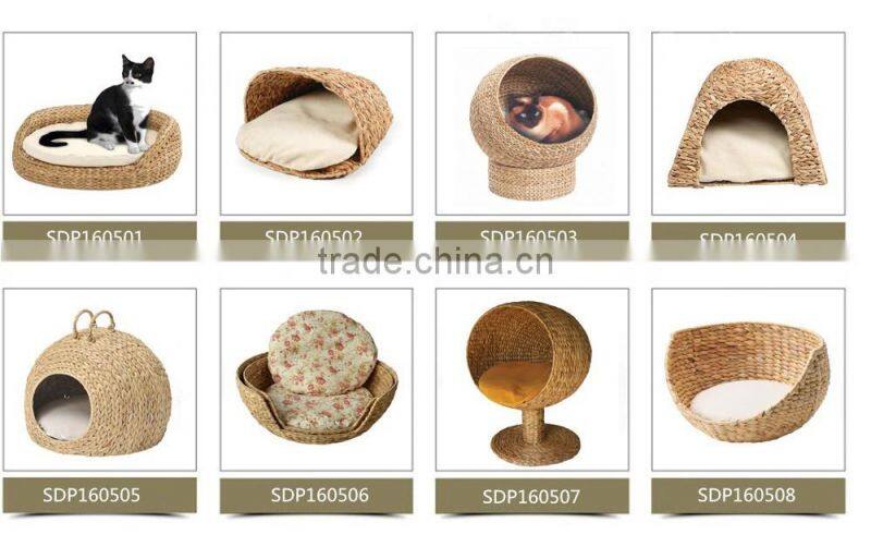 Latest design patio pet furniture all weather wicker luxury dog bed