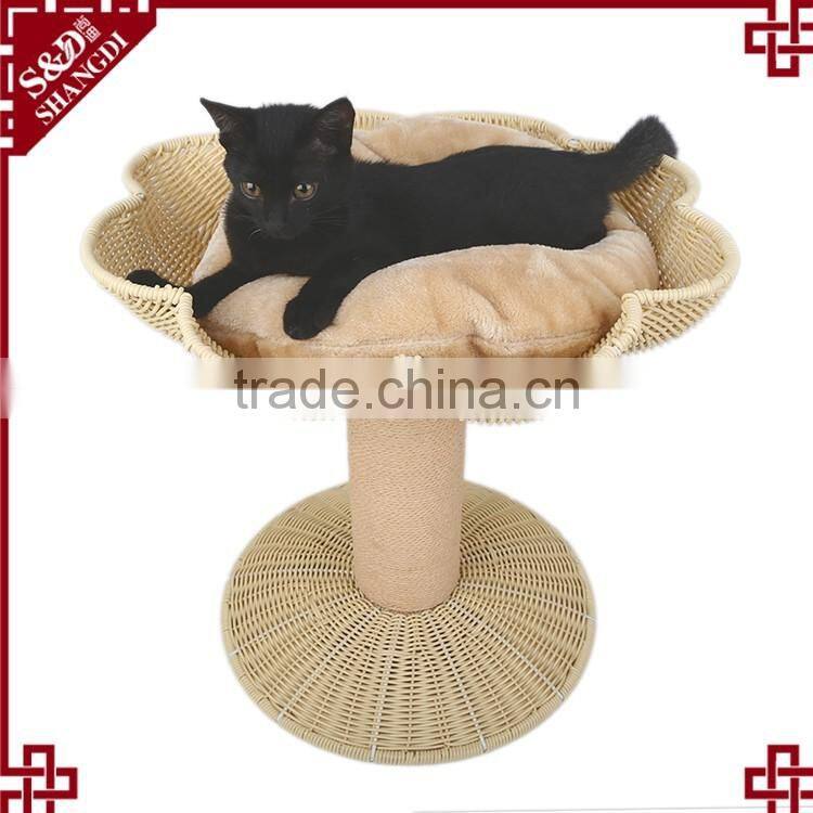S&D luxury pet dog bed wholesale waterproof rattan dog bed