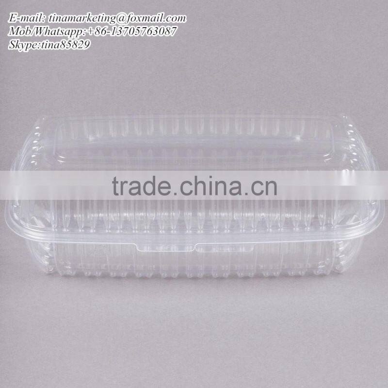 Clamshell Clear Hinged Lid Plastic Hoagie Container