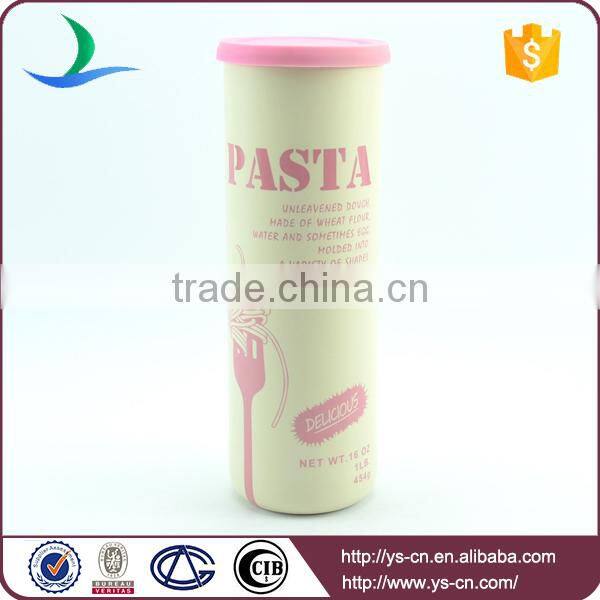 Wholesale pink pasta canister, simple style with OEM