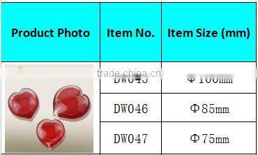 Wholesales Red Glass Gift Heart Shape For Home Decoration and Wedding Gift