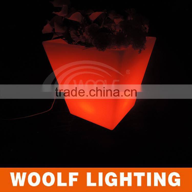 small plastic event decor led flower pots