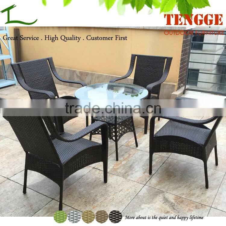 UV Weather Resistant Wicker 5 Piece Outdoor Patio Dining Set