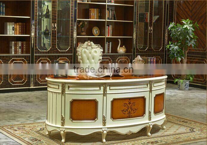 Palace Princess Swivel Chair, Royal and Elegant Wooden Office Chair, Study Room Study Chair for Homes (BF01-ML054)