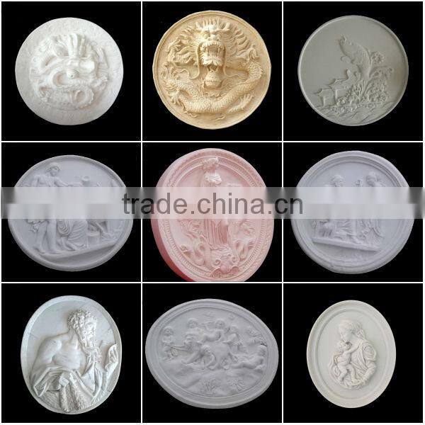 Luxury Marble Flower Relief Carving