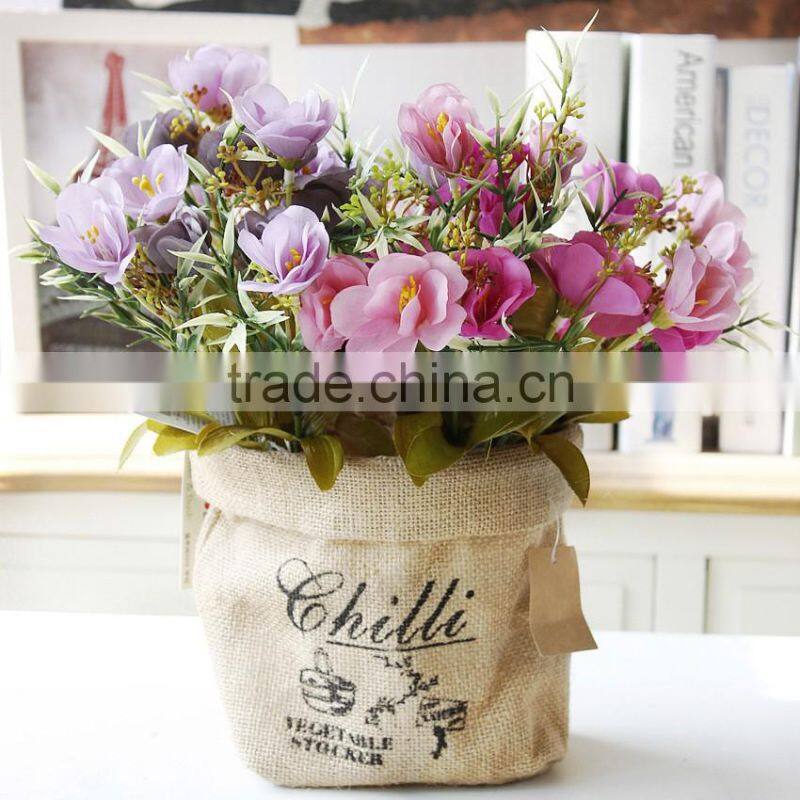 New design real touch silk frangipani decorative artificial table flowers