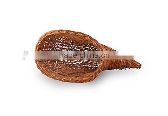 Planter with Basket Beautiful Floral Basket wicker rattan cornucopia basket