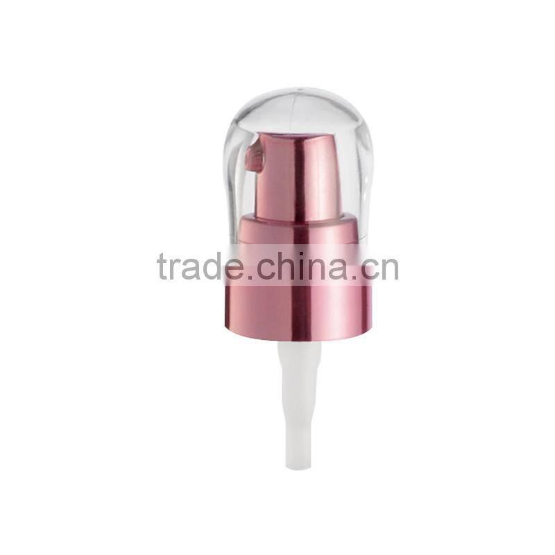 Rose gold aluminum lotion treatment pump