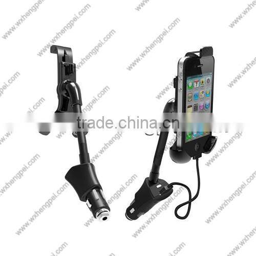 Goose Neck Universal Car Holder with Charger for Smartphone