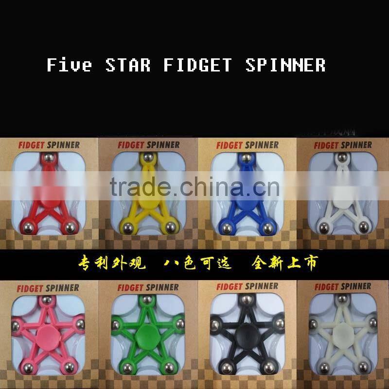 2017 EDC spinner Five Angles Fidget Spinner Hand Spinner with Ceramic bearings For ADD ADHD Anxiety Autism