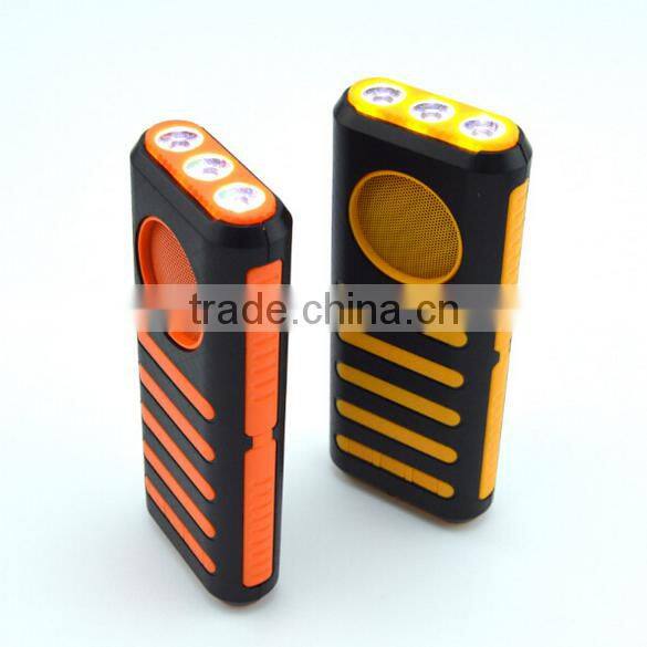 Best selling portable wireless bluetooth music speaker with power bank with LED touch