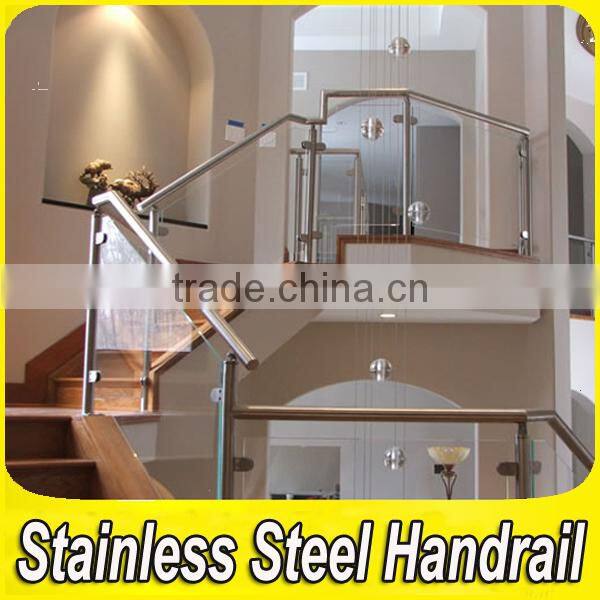 Home Stair 304 Stainless Steel Indoor Tempered Glass Railing