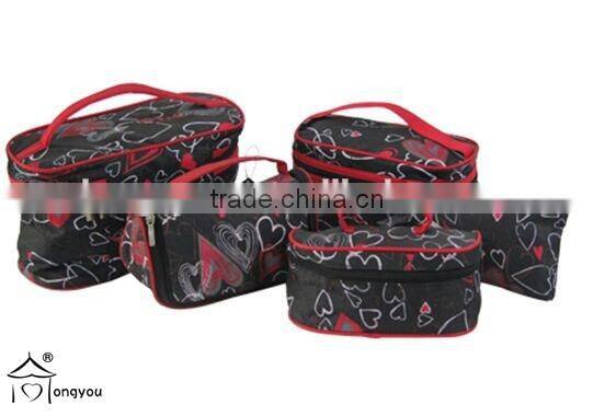 Cheap Clear Zipper Wholesale Polyester Cosmetic Bags