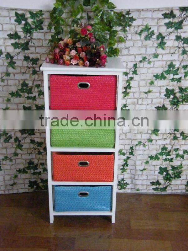 hot sale solid wooden storage cabinet with 4 drawers, look agents all over the world