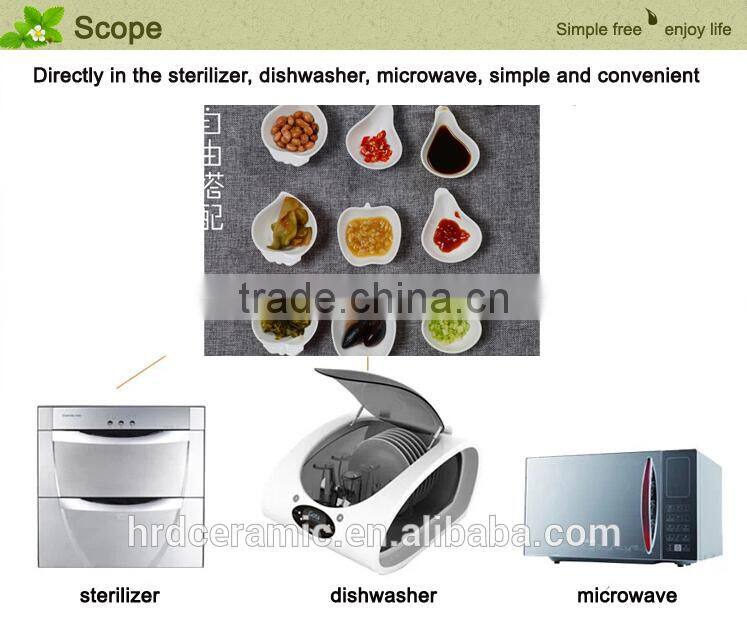 Creative stocked small ceramics dish,sauce dish ,creative dish, snack dish