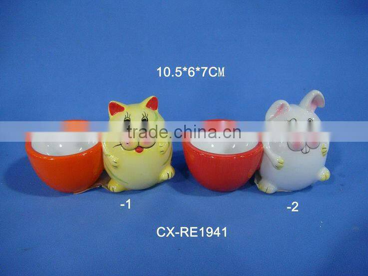 ceramic egg cup-Childen's dinnerset dinnerware for kids fancy dinnerset for kids-egg holder-egg stand