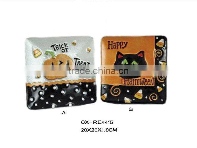 ceramic pumpkin --dolomite candle holder--electricplate finished pumpkin--Halloween Pumpkin Candle Holder