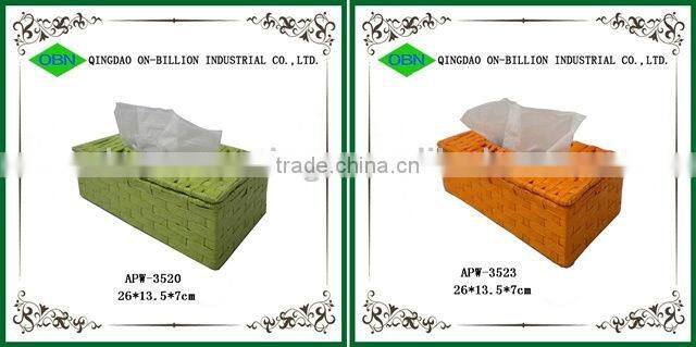 Household durable nylon hand woven strong iron frame cheap napkin holders