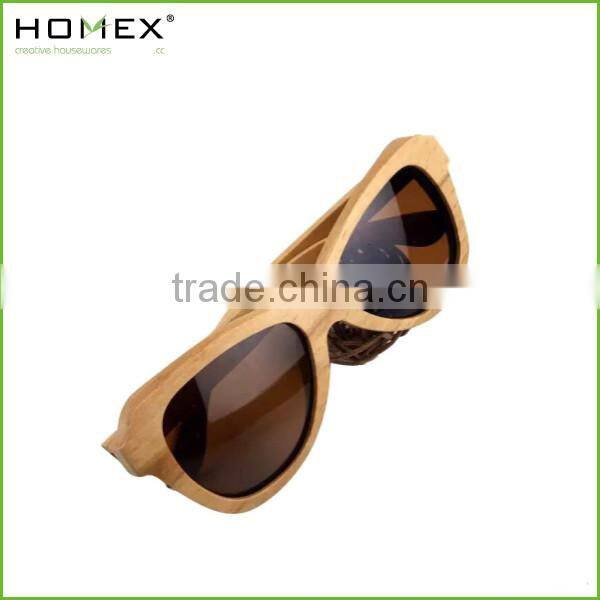 Pure top quality bamboo wooden sunglasses/bamboo sunglasses polarized/HOMEX