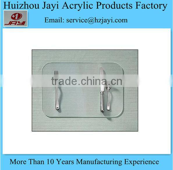 Factory wholesale custom acrylic lucite plastic wedding placemats