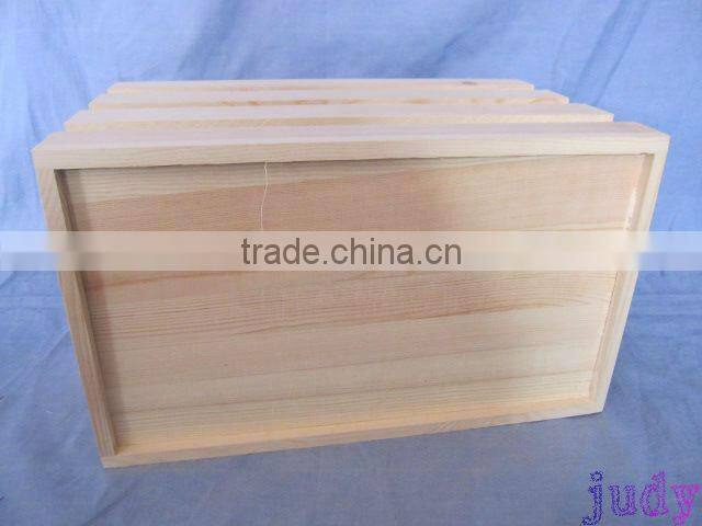 Nature color pine wood crates wholesale