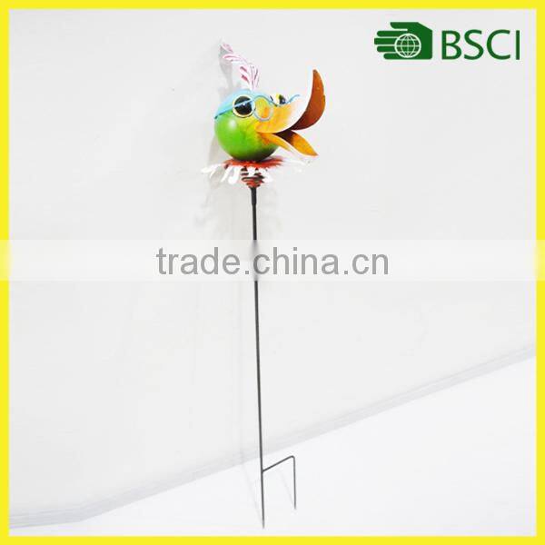 YS14429 Cheap metal bird craft garden stick for garden decor